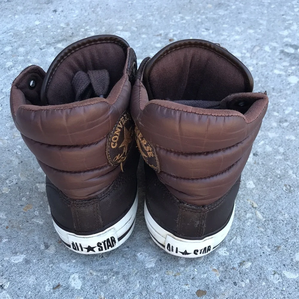 CONVERSE Chuck Taylor Padded Collar High 4 Farben Brown Leather Shoes | …